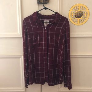 Flannel Pattern Button Down